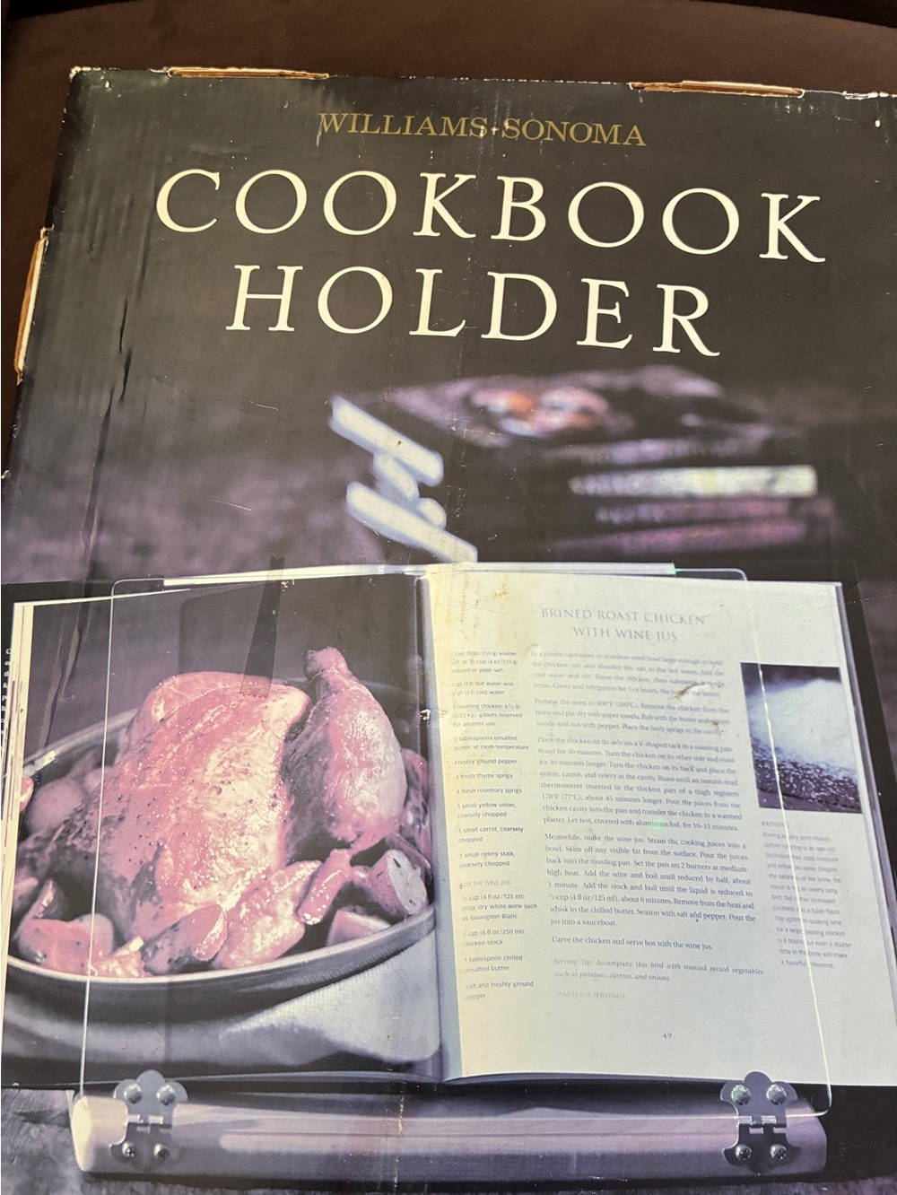 Williams-Sonoma cookbook holder - Picture 1 of 9
